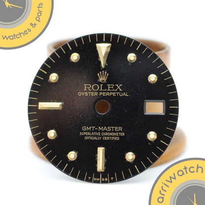 Rolex GMT Master 1675 Nipple Dial Black GENUINE Quadrante Originale Vintage 1575
