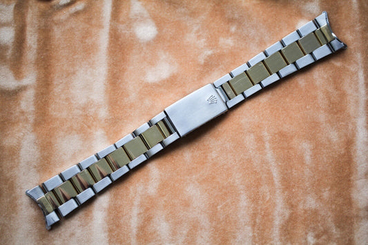 Rolex 78363 GMT 1675-3 Steel Gold Vintage Bracelet Year 1977 Endlink 480 Oyster