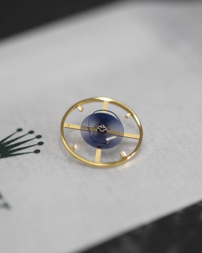 NEW Rolex 3186-432 Genuine Balance Parachrom Blu Spring Bilanciere Ricambio 3135