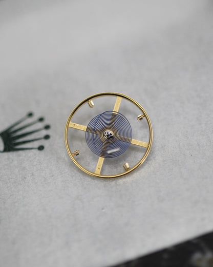 NEW Rolex 3186-432 Genuine Balance Parachrom Blu Spring Bilanciere Ricambio 3135
