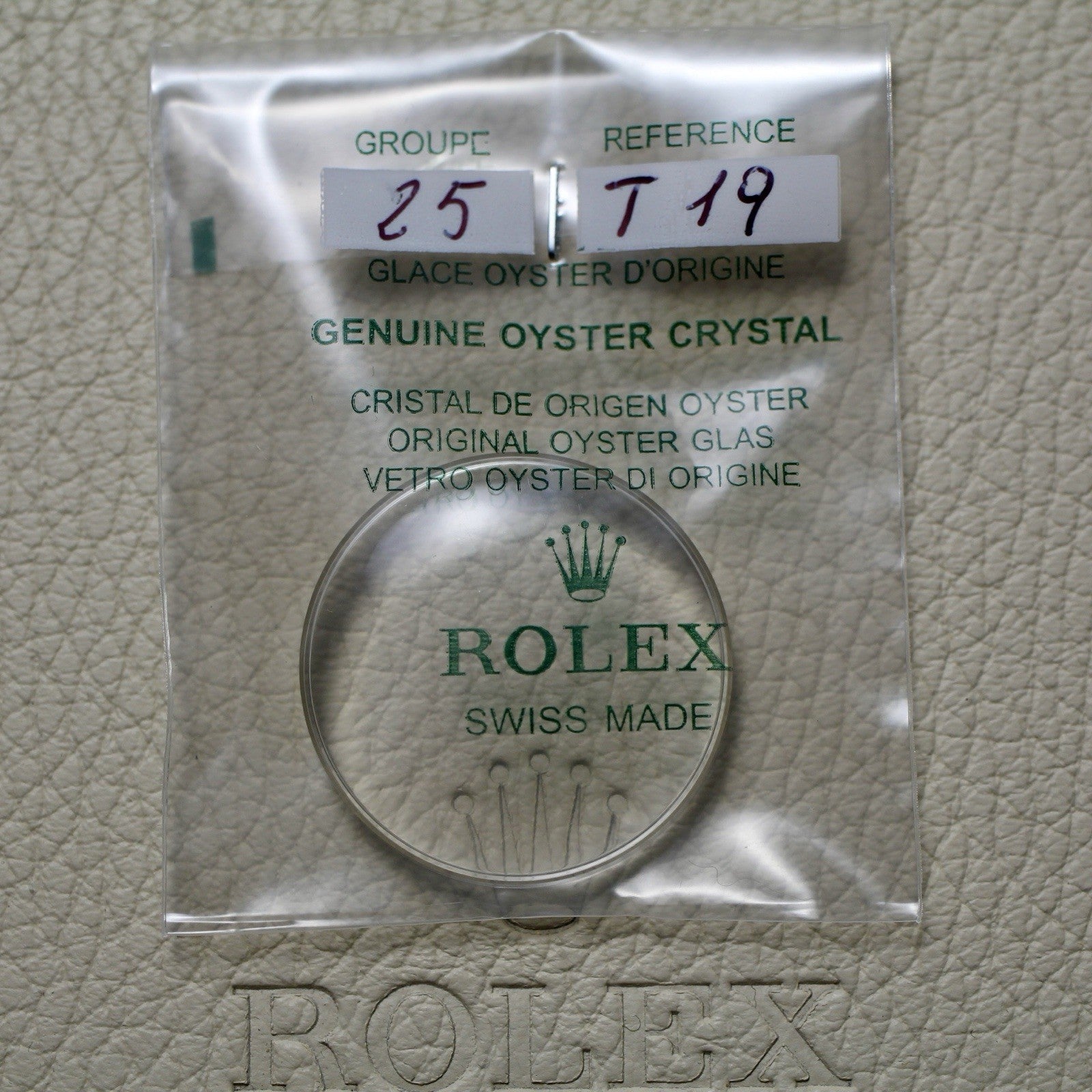 NEW Rolex 25-T19 Crystal Vetro Plexi Glass Dome Submariner 5512 5513 Tropic