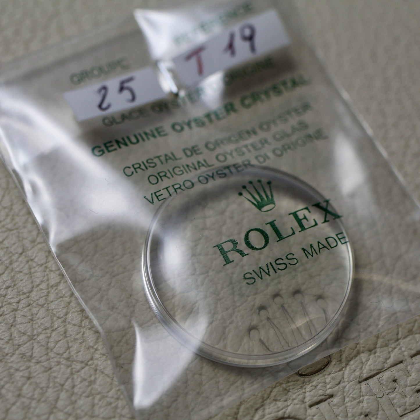 NEW Rolex 25-T19 Crystal Vetro Plexi Glass Dome Submariner 5512 5513 Tropic