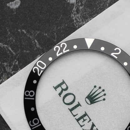 NEW Rolex 315-16750-1 GMT Master 1675 Inserto Ghiera Nera Originale
