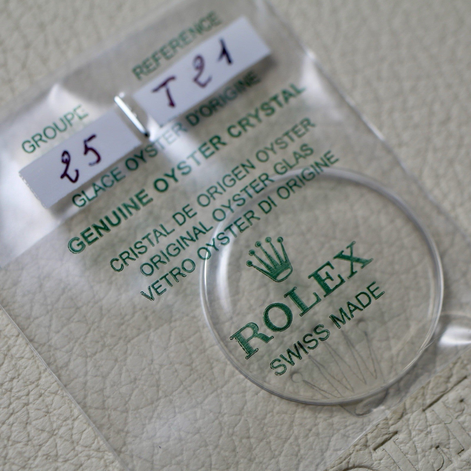 NEW Rolex 25-T21 Crystal Vetro Plexi Glass Dome Daytona 6239 6240 6241 6262 6265