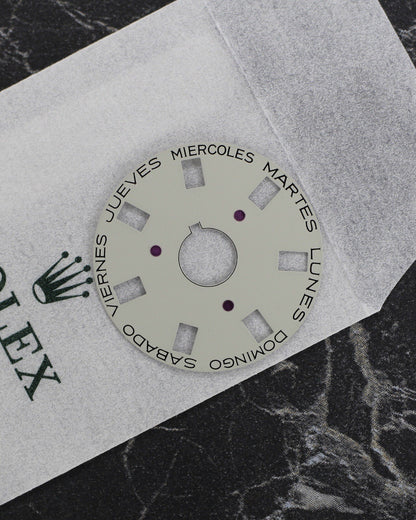 NEW Rolex 3055-5135-202 Day-Date Wheel Spanish Week Grey Bianco Settimana 5055