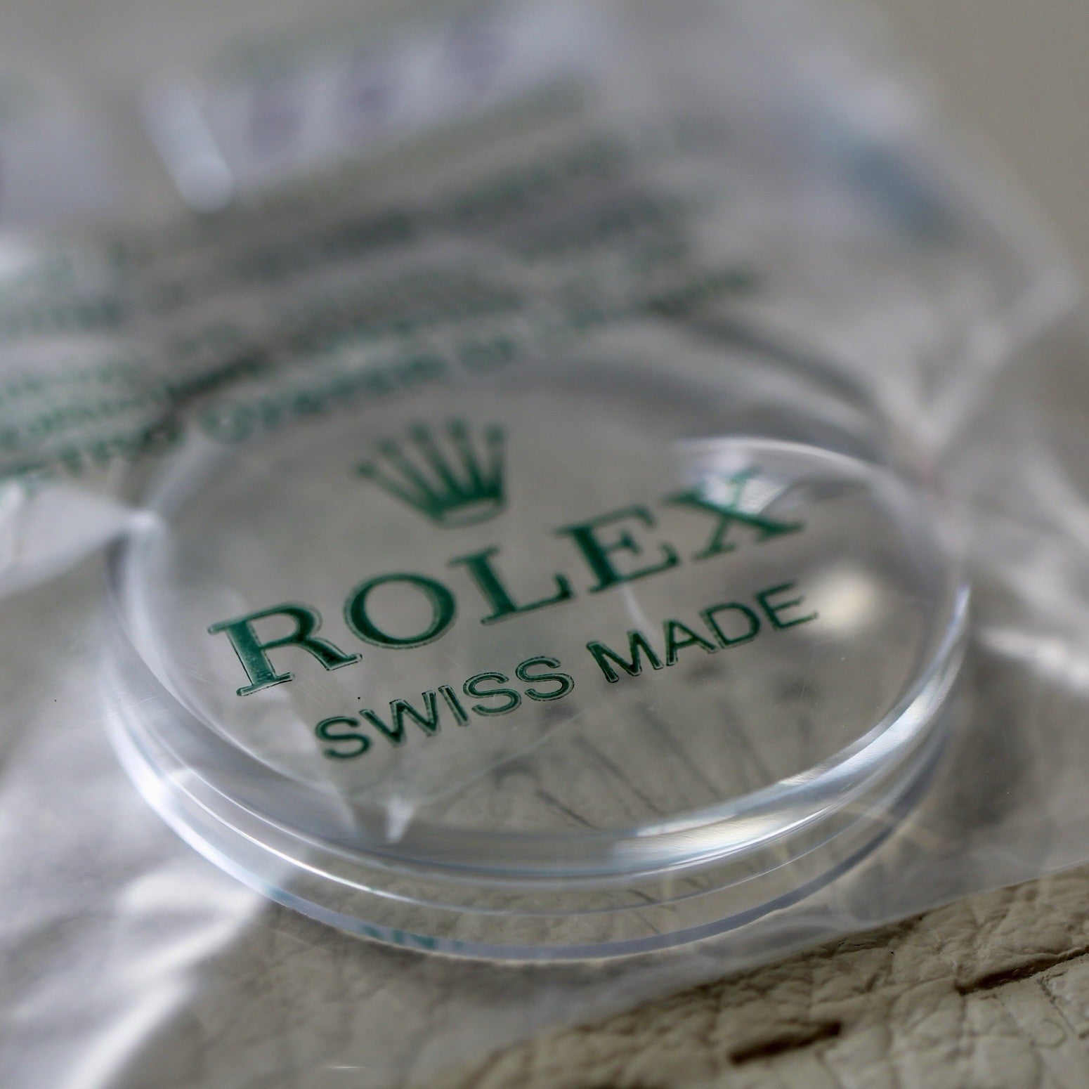 NEW Rolex 25-127 Crystal Vetro Plexi Glass Submariner 1680 Top Hat No Edge