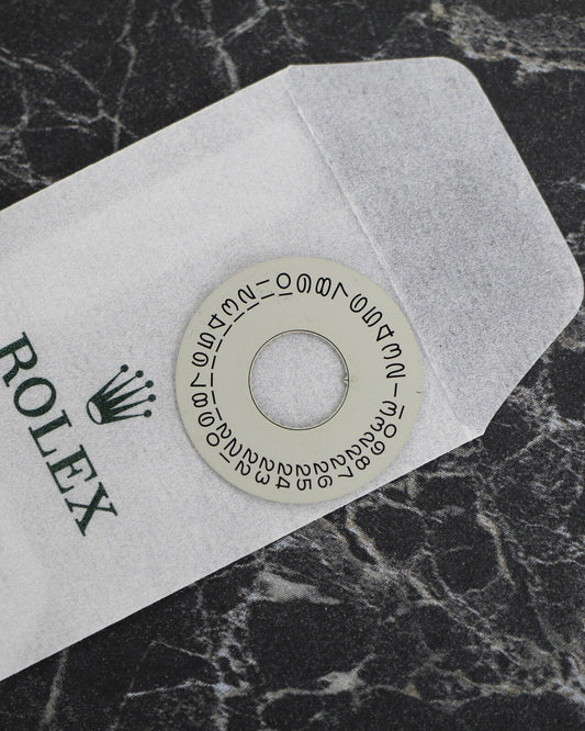 NEW Rolex 3055-5134-2 Day-Date Indicator Grey Datewheel Genuine Bianco Data 5055