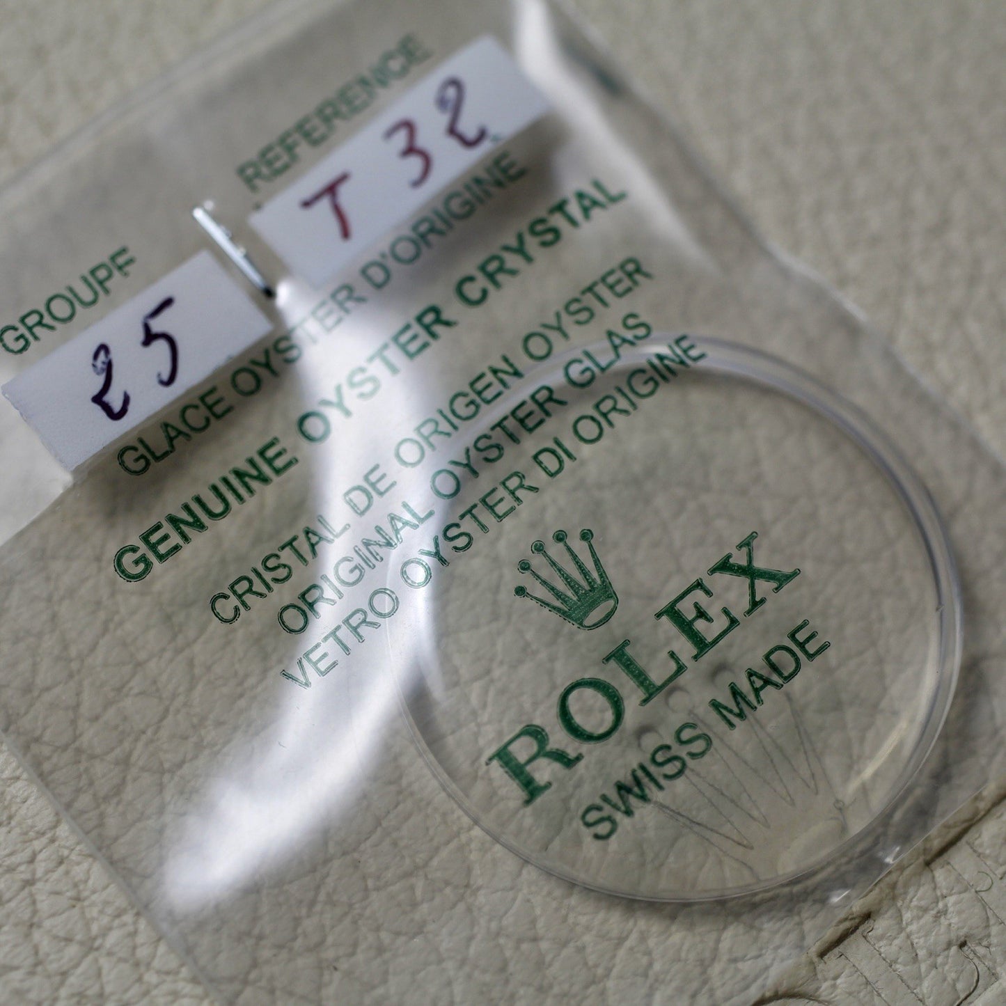 NEW Rolex 25-T32 Crystal Vetro Plexi Glass Dome Old Production Milgauss 1019