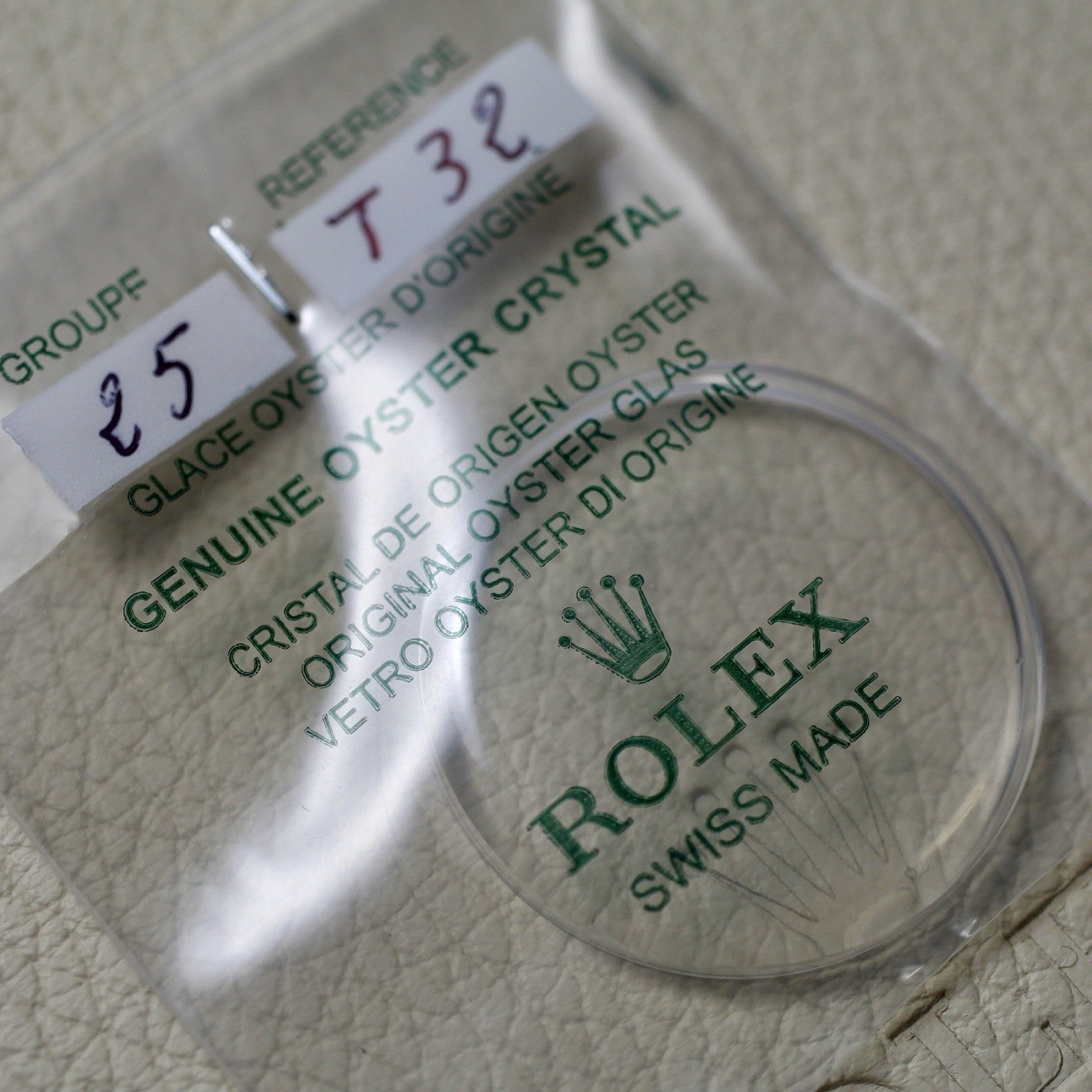 NEW Rolex 25-T32 Crystal Vetro Plexi Glass Dome Old Production Milgauss 1019