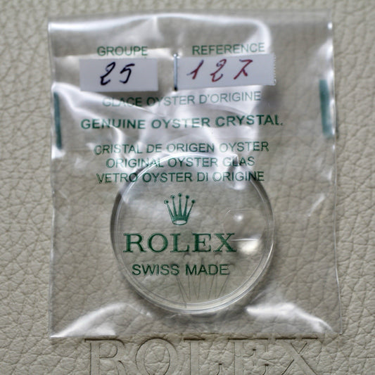 NEW Rolex 25-127 Crystal Vetro Plexi Glass Submariner 1680 Top Hat No Edge