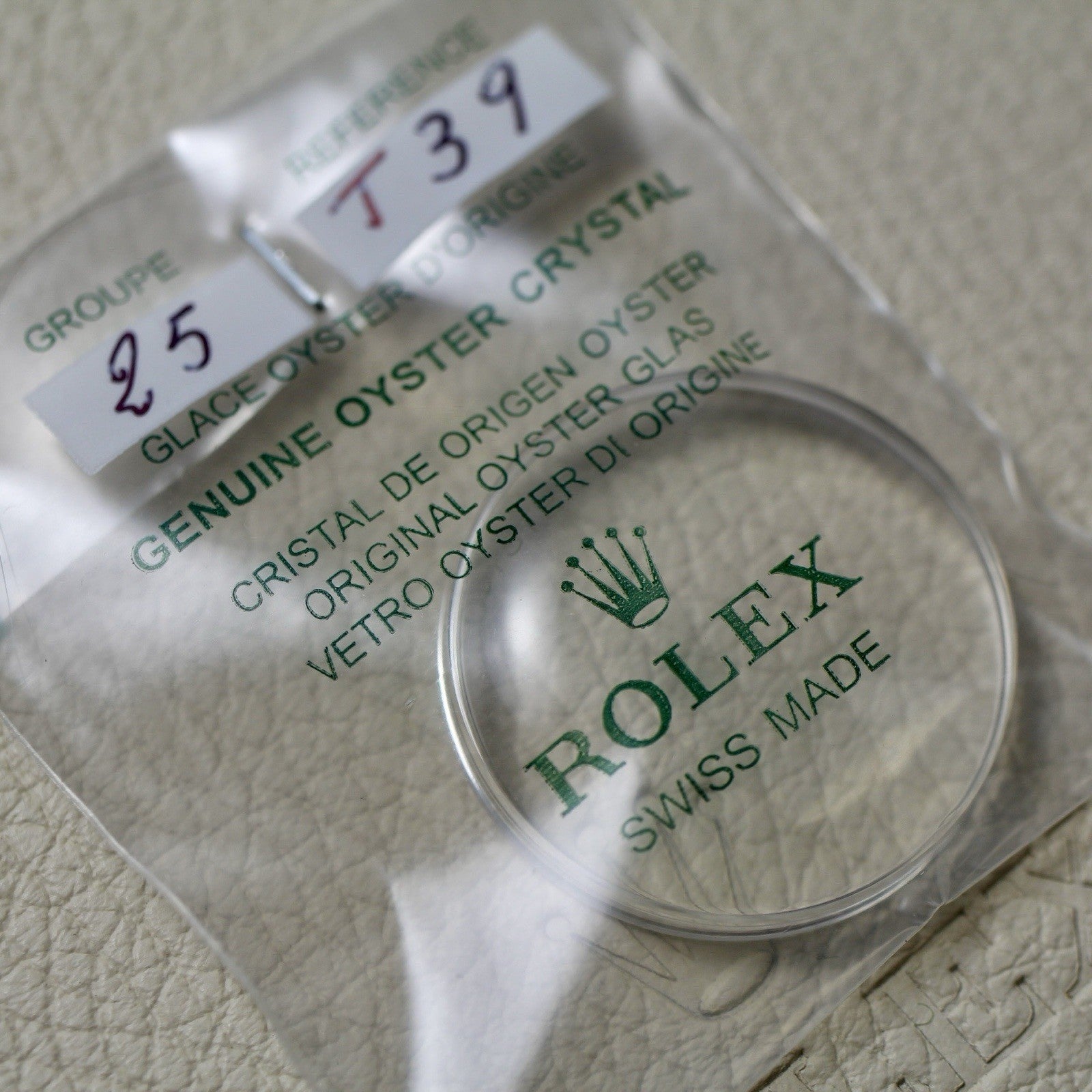 NEW Rolex 25-T39 Crystal Vetro Plexi Glass Super Dome Sea-Dweller 1665 Old Model
