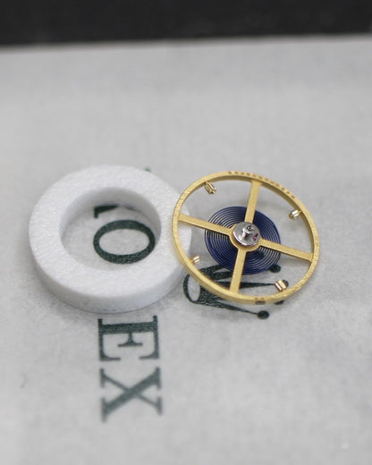 NEW Rolex 3186-432 Genuine Balance Parachrom Blu Spring Bilanciere Ricambio 3135