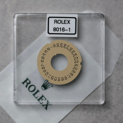 NEW Rolex 1555-8016-1 Disco indicatore data DAY-DATE Champagne Nuovo