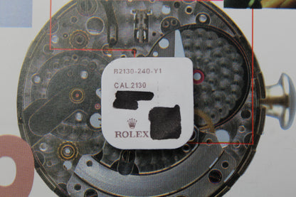NEW Rolex 2130-240 Bascula Del Pignone scorrevole Originale In Blister