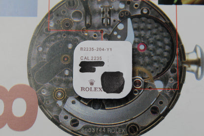 NEW Rolex 2235-204 Pignone di Carica Originale In Blister