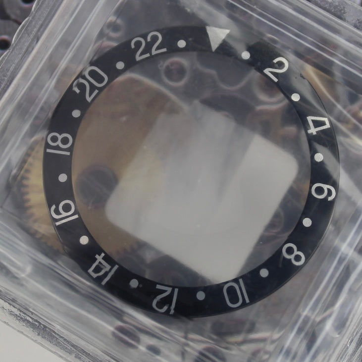 NEW Rolex 315-16750-1 GMT Master 1675 Inserto Ghiera Nera Nuovo in Blister