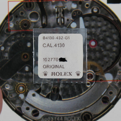 NEW Rolex 4130-432 Bilanciere con Spirale Breguet Nuovo In Blister