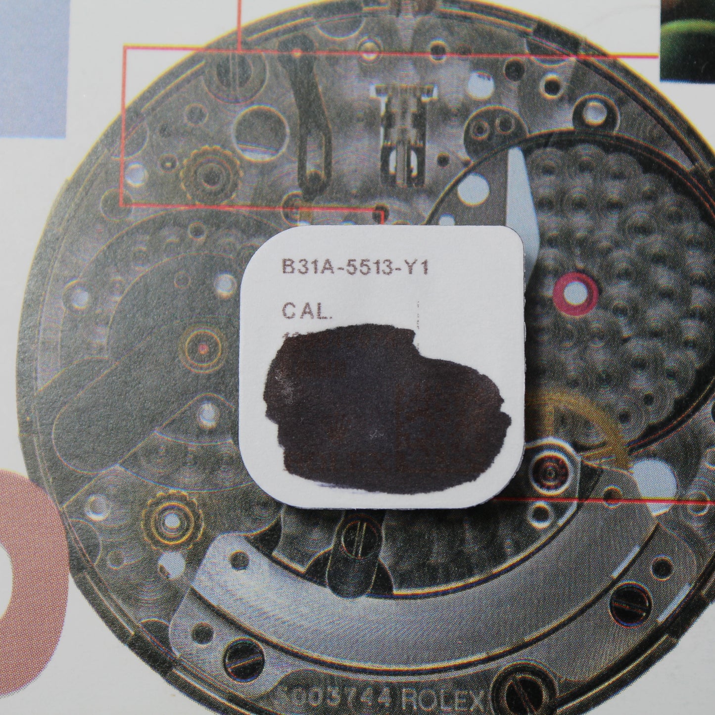 NEW Rolex 31A-5513 Pallino Luminoso/Inserto Ghiera Lume DOT Submariner Nuovo in Blister