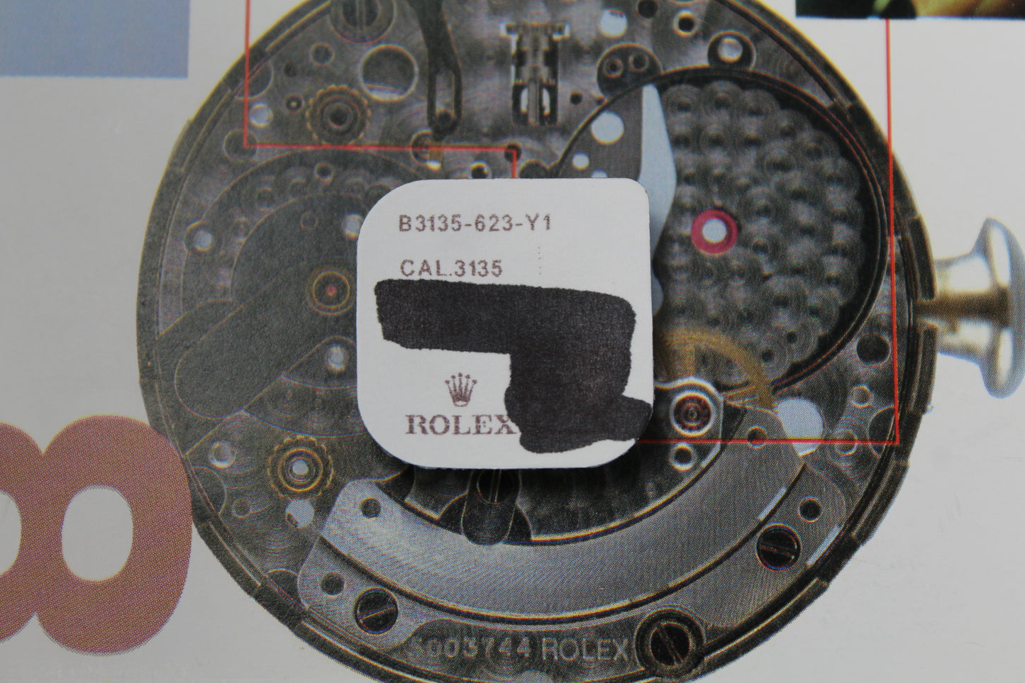 NEW Rolex 3135-623 Dito della Data Nuovo In Blister