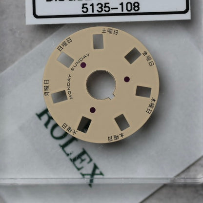 NEW Rolex 3055-5135-108 Disco Indicatore Giorni Data DAY-DATE Champagne Giapponese