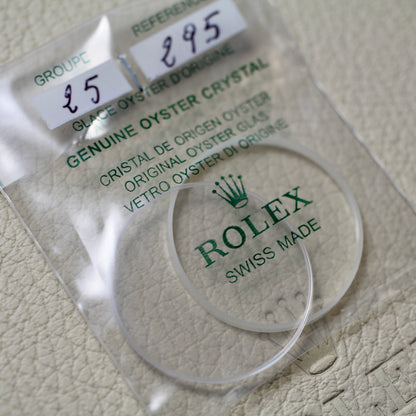 NEW Rolex 25-295 Vetro Zaffiro Originale OLD MODEL SENZA LOGO Daytona 16520 16523 16528 16518 16519
