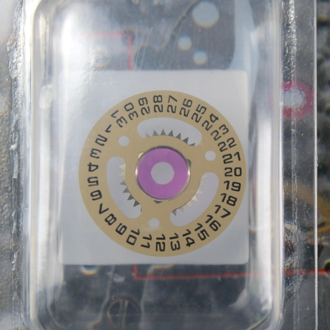 NEW Rolex 2135-6900-1 Indicatore della data Champagne Originale in blister