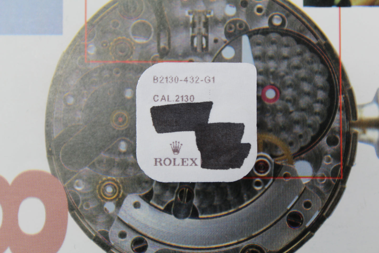 NEW Rolex 2130-432 Bilanciere Completo Spirale Nuovo in Blister