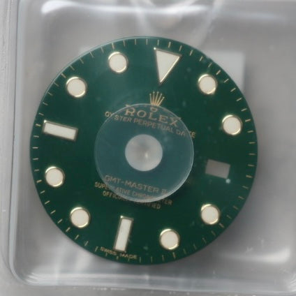 NEW Rolex 13-116718-110 Quadrante verde GMT Master II 116718 Chromalight Originale in Blister