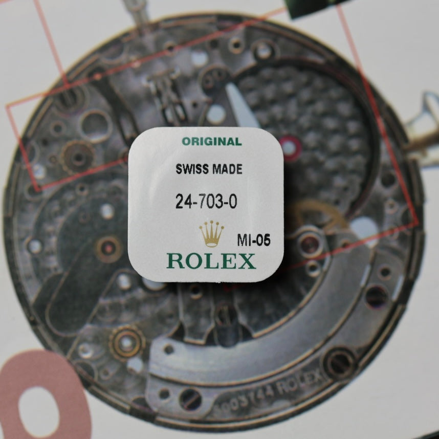NEW Rolex 24-703-0 Corona Acciaio Nuovo in Blister