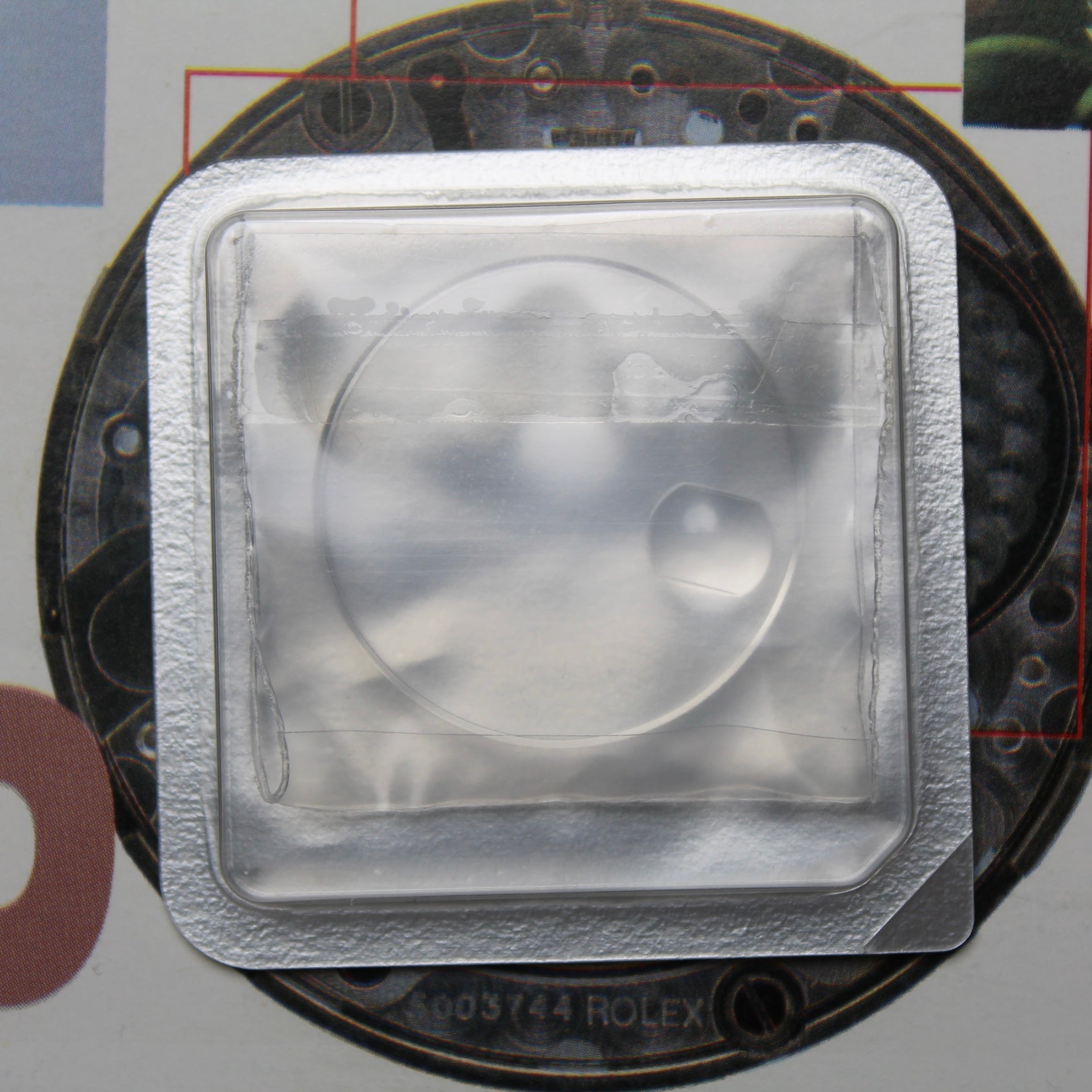 NEW Rolex 25-117 Vetro Plexiglass Cyclope Date 1500 1501 1503 Nuovo in Blister