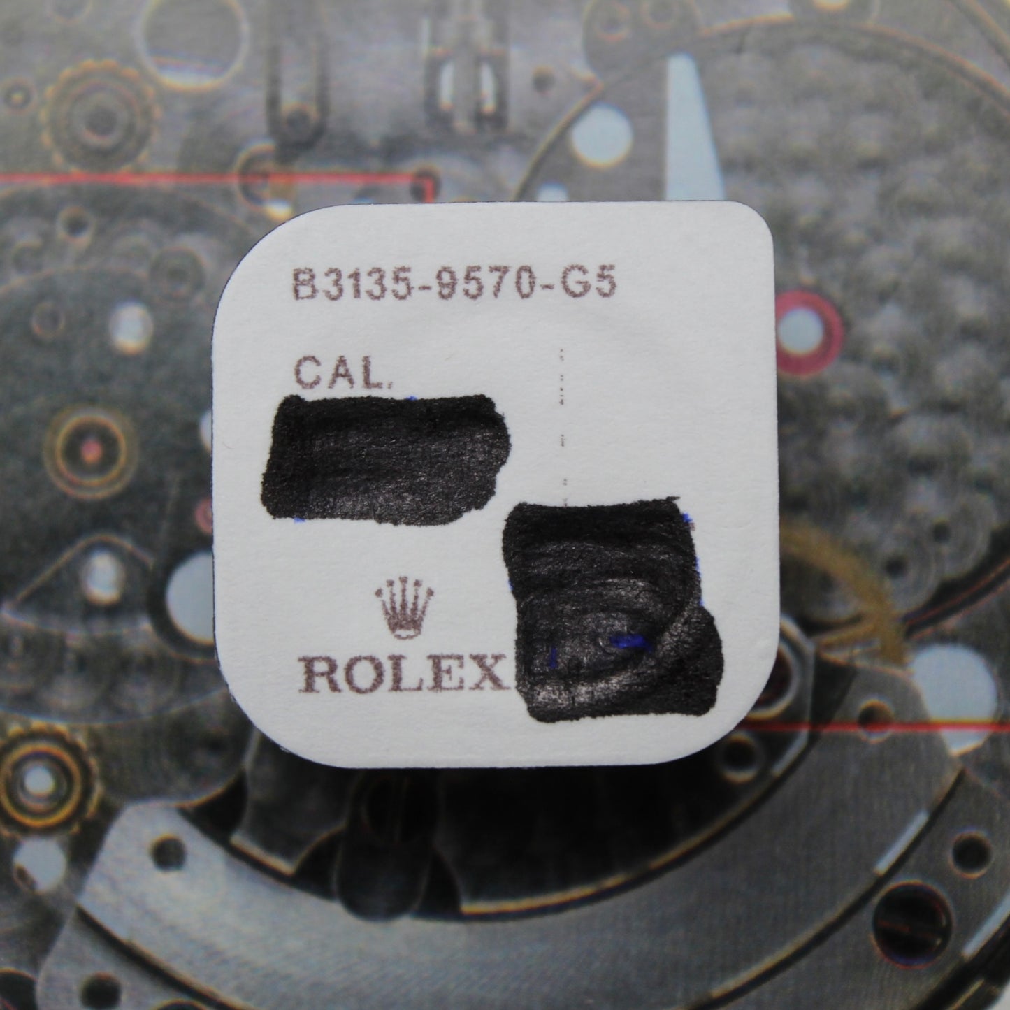 NEW Rolex 3135-9570 Pietra della Massa Oscillante Sopra 1pc Nuovo In Blister
